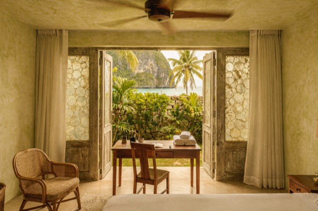 Illustrative courtyard room